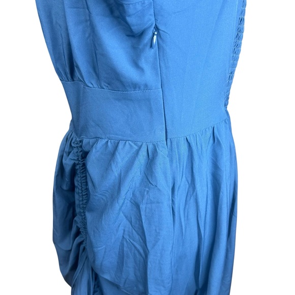 Scarlett Darkness Milkmaid Steampunk Fairy Dress L Smocked Ruffles Victorian - Picture 14 of 16